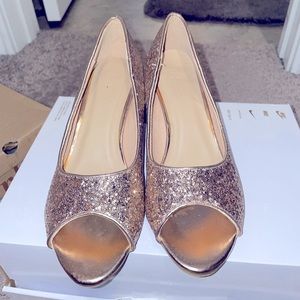 Lov Mark Rose Gold Wedges